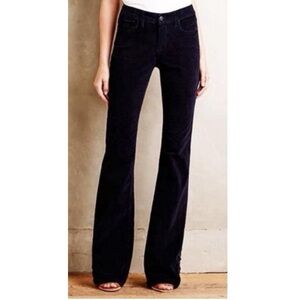 Anthropologie Pilcro and the Letterpress Stet Button Hem Flared Corduroy Sz 26